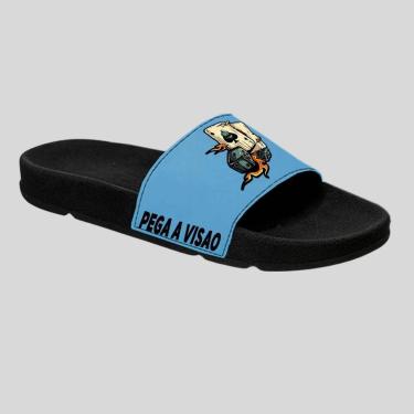 Imagem de Chinelo Slide Adulto e Infantil Desenho Kids Confortável Estampado Baralho-Masculino