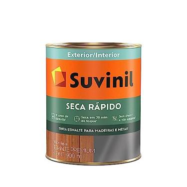 Imagem de Tinta Suvinil para madeiras e metais esmalte brilhante seca rapido 0,9L - Branco
