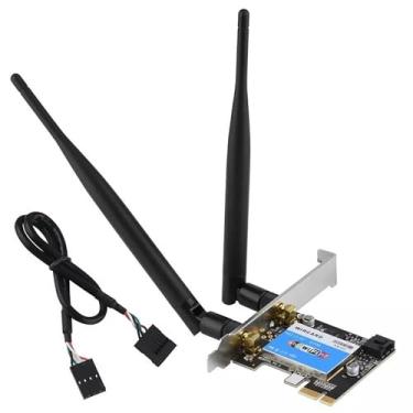 Imagem de Placa PCIe WiFi, adaptador sem fio de banda dupla 2,4G/5G com Bluetooth 4.0