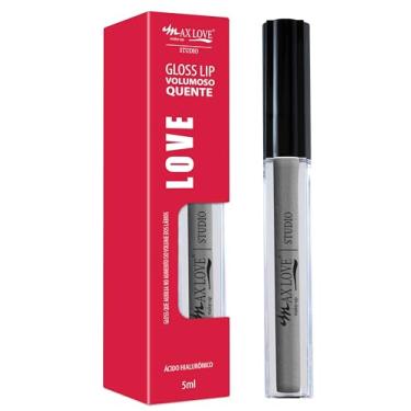 Imagem de Max Love Gloss Labial Volumoso Quente - Aumentar Lábios Hidratados - Cor 155 Nude Discreto - Batom Maquiagem Boca