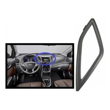 Imagem de Moldura Aro Difusor Ar Central Hb20 Hb20S Hb20X Cinza Ld - Autoplast