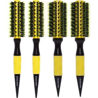 Imagem de Combo 4 escovas ceramica termicas yellow m e g marco boni