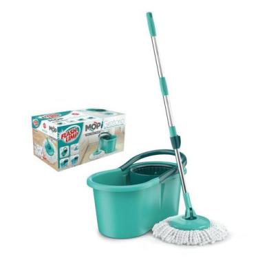 Imagem de Mop Giratorio Verde Agua Flash Limp, Verde