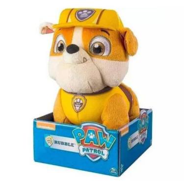 Imagem de Pelúcia Patrulha Canina Rubble Sunny 001345, Amarelo e Marrom, Patrulh