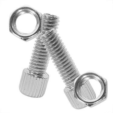 Imagem de Kit 2 Parafuso Regulador Fixador De Freio Manete Bike Rosca M6 Sem Bas