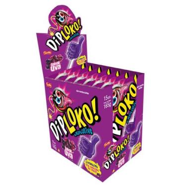 Imagem de Pirulito Diploko Uva Boom Like c/15 - Danilla