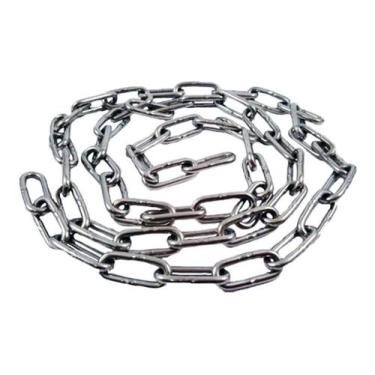 Imagem de Kit 5 metros Corrente Aço Inox 2mm elo Médio carga 62 kg - Geral