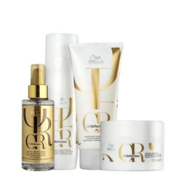 Imagem de Kit Wella Professionals Oil Reflections - Shampoo e Condicionador + Má