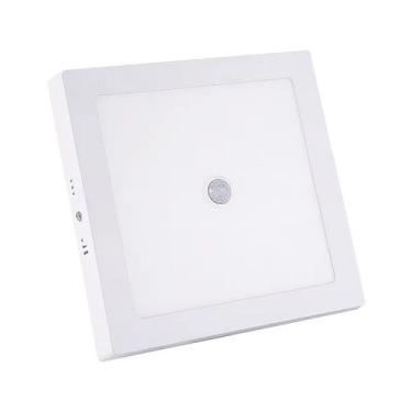 Imagem de Painel LED 25W Sensor de Presença 30x30 Sobrepor 6500K Bivolt - Multim