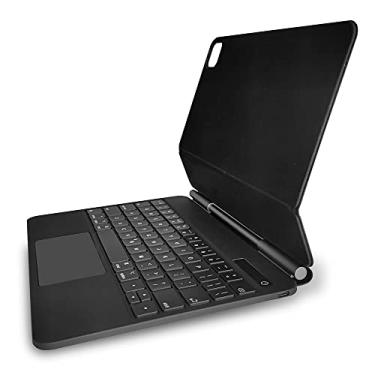 Imagem de Teclado de controle de toque de suc??o magnética BT com capa protetora compatível com iPad Air 4/5 iPad Pro 11'' preto /505(Preto,Com luz de fundo para iPad Pro 12.9 2018-2021)