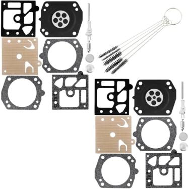 Imagem de QAZAKY Kit de reparo de junta de diafragma de carburador de 2 peças compatível com K24-HDA 340 345 346XP 350 351 353 357 359 357XP 359EPA XP EPA HDA-181 HDA-182 HDA-190 HDA-191 HDA-1 HDA-1 HDA-1 HDA-1