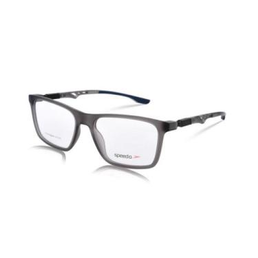 Imagem de Armação De Óculos Speedo Haste 360 Sp4100 H11 Cinza Translúcido, Cinza