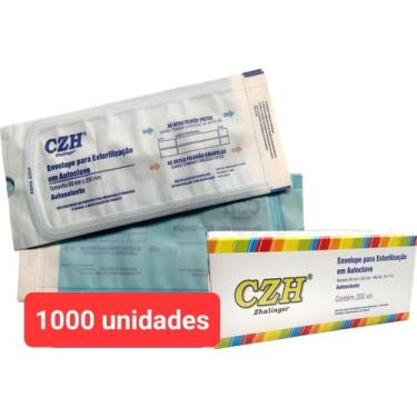 Imagem de 1000 ENVELOPE ESTERILIZAÇÃO AUTOCLAVE 9x23cm - PROFLEX