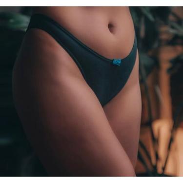 Imagem de Conjunto Kit  3 Calcinhas Tanguinhas Preta - Veste Vegana , P