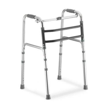 Imagem de Andador de Alumínio Articulado D10 Regulável Suporta Até 130 Kg - Dell