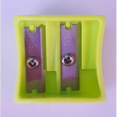 Imagem de Apontador Escolar Sem Depósito Vivo 2 Furos Tubo X - Maped, VERDE