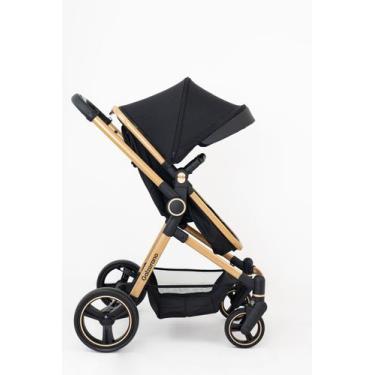 Imagem de Carrinho de Passeio Galzerano Ivy 0 a 15kg com Cesto Moises, Gold, U