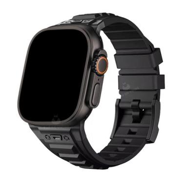 Imagem de Pulseira Silicone Square Robusta Compatível com Watch Ultra - Baú do V