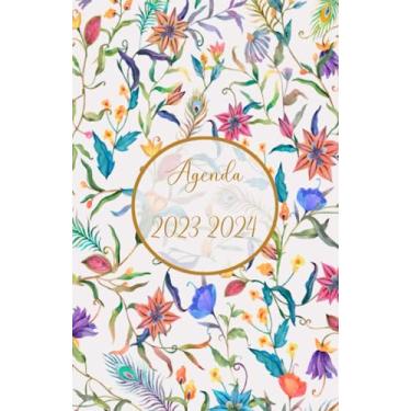 Imagem de AGENDA 2023 2024: calendario semanal A5, 18 meses,2 años, De Julio 23 a Diciembre de 24, Planificadora diaria y mensual