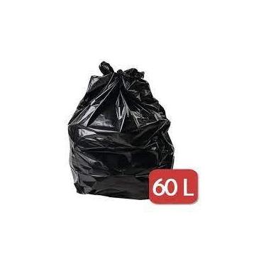 Imagem de Saco De Lixo Preto 60 Litros Comum Com 100 Unidades Preço De Fábrica -