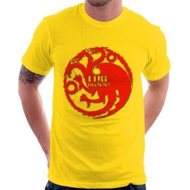 Imagem de Camiseta Fire and Blood Targaryen - Foca na Moda, Amarelo, M