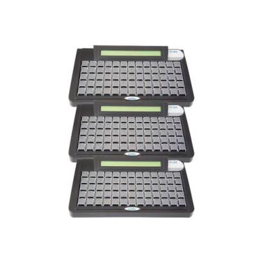 Imagem de Kit Gertec 03 Teclados programáveis TEC-E 65 Teclas Display