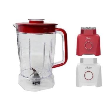 Imagem de Copo De Liquidificador Oster Power Full 1100 Oliq605 Vermelho Cristal 