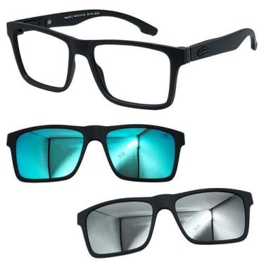 Imagem de Oculos Mormaii Swap NG 2 6153 A14 com 2 Clipons - Escolha, Azul, Prata
