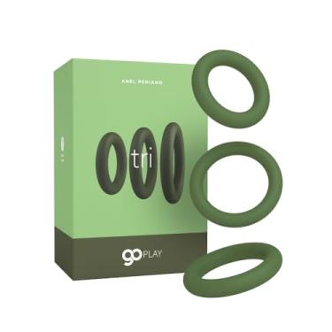 Imagem de Anel Peniano e Escrotal Go Play Tri A Sós 3 tamanhos diferentes em Silicone