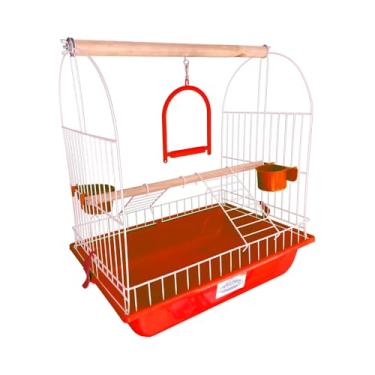 Imagem de Bragança, Parquinho Dobrável Gaiola Viveiro Calopsitas Cor:Vermelho