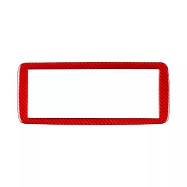 Imagem de Acabamento da tela de exibição de cluster de instrumentos de fibra de carbono adequado para Benz W206 C-CLAS 2022-2024 - Vermelho