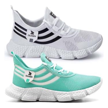 Imagem de Kit Combo 2 Ténis Feminino Academia Caminhada Corrida Leve - Oldsen, B