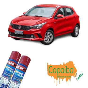 Imagem de Tinta Spray Automotiva (VERMELHO LISO) NA COR DO SEU CARRO 300ml Feita