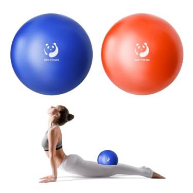 Imagem de Slim Panda Bola de Pilates, pequena bola de exercícios de 22 cm, mini bola de ioga anti-explosão para estabilidade, treino, barra, força do núcleo, fisioterapia, equilíbrio, alongamento