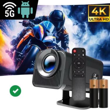 Imagem de Projetor Android 1 HY320 com Controle, Netflix, WiFi 6 e Tela Grande -