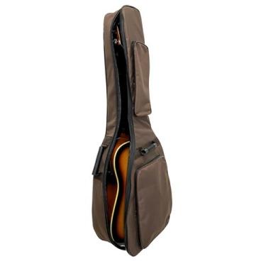 Imagem de Capa De Violão Marrom Folk Acolchoada Luxo Case Bag - Acervo