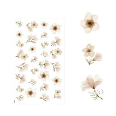 Imagem de Adesivos De Parede De Vinil Autoadesivos Com Borboletas Florais Para Q