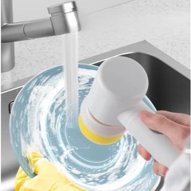 Imagem de Escova Eletrica de Limpeza 9 em 1 Sem Fio Limpador Multiuso Pratico Para Cozinha, Banheiro prático(5 EM 1)