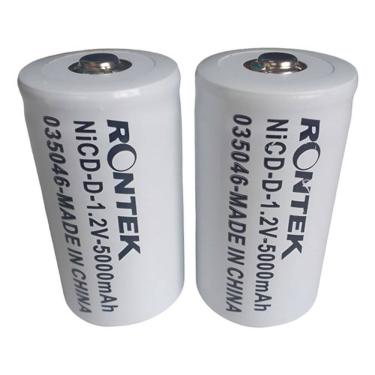 Imagem de Bateria Nicd-D 1,2V 5000Mah Cilíndrica 33X61Mm Rontek Kit 2