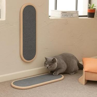 Imagem de Arranhador Oval para Gatos, Adequado para Pisos e Paredes, Afiador de Unhas para Animais de EstimaçãO