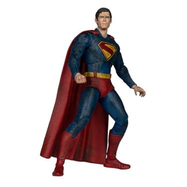 Imagem de DC Multiverse Superman Battle Damage (filme do Super-Homem), etiqueta dourada, 18 cm, boneco McFarlane Toys