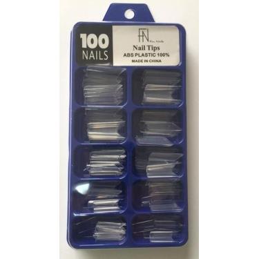 Imagem de Tips Curvatura C Transparente - Fn Fan Nails - 100 Unidades - Importad