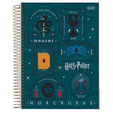 Imagem de Caderno Espiral Universitário 10 Matérias 200f Harry Potter Hogwarts Jandaia Estampa 8