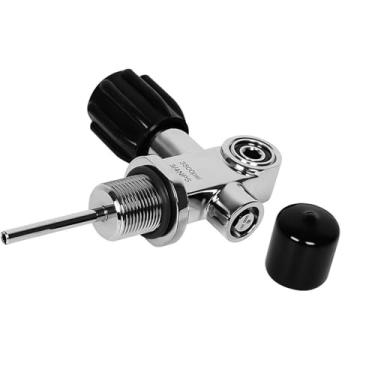 Imagem de Colaxi Válvula de cilindro de mergulho autônomo 3/4" Nps 3500PSI Adaptador de enchimento de ar Peças de reposição Multiuso Profissional Desconexão