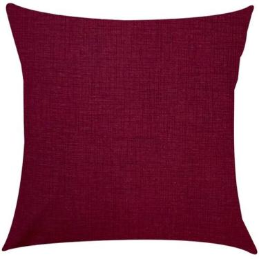 Imagem de Capa de Almofada Liso Marsala Impermeável 45x45cm - Sua Casa Decor