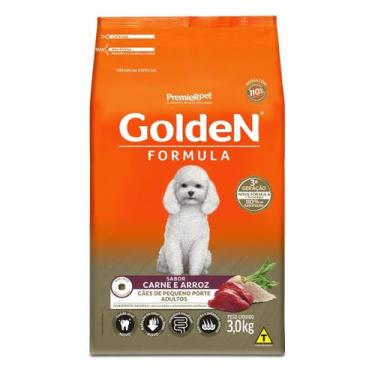 Imagem de Ração Golden Fórmula Cães Adultos Minibits sabor Carne e Arroz 3 Kg, 3