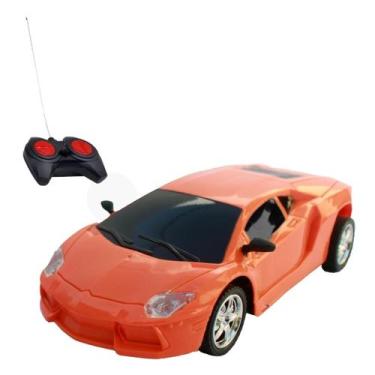 Imagem de Brinquedo carrinho de controle remoto 1:18 laranja 5 funçoes - IW
