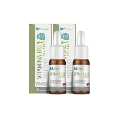 Imagem de Combo 2 unidades belt b12 bariatric liquida 15ml belt nutrition - frut
