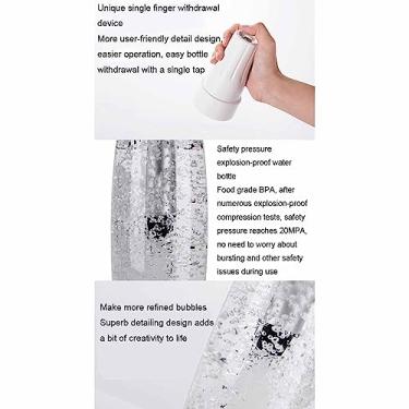 Imagem de Pssopp Fabricante de Refrigerantes da Bexiga Prática Com 1000 Ml de Creme de Refrigerante -lacunas de Juízes para Bebidas DIY, Máquinas de água Carbonatada Portáteis Seguras para Todos Os Lugares de