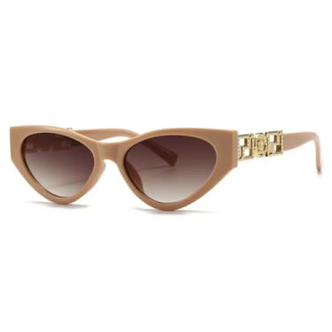 Imagem de Óculos de sol estreitos Catwalk para homens e mulheres, estilo street style feminino, estilo olho de gato (rosa)